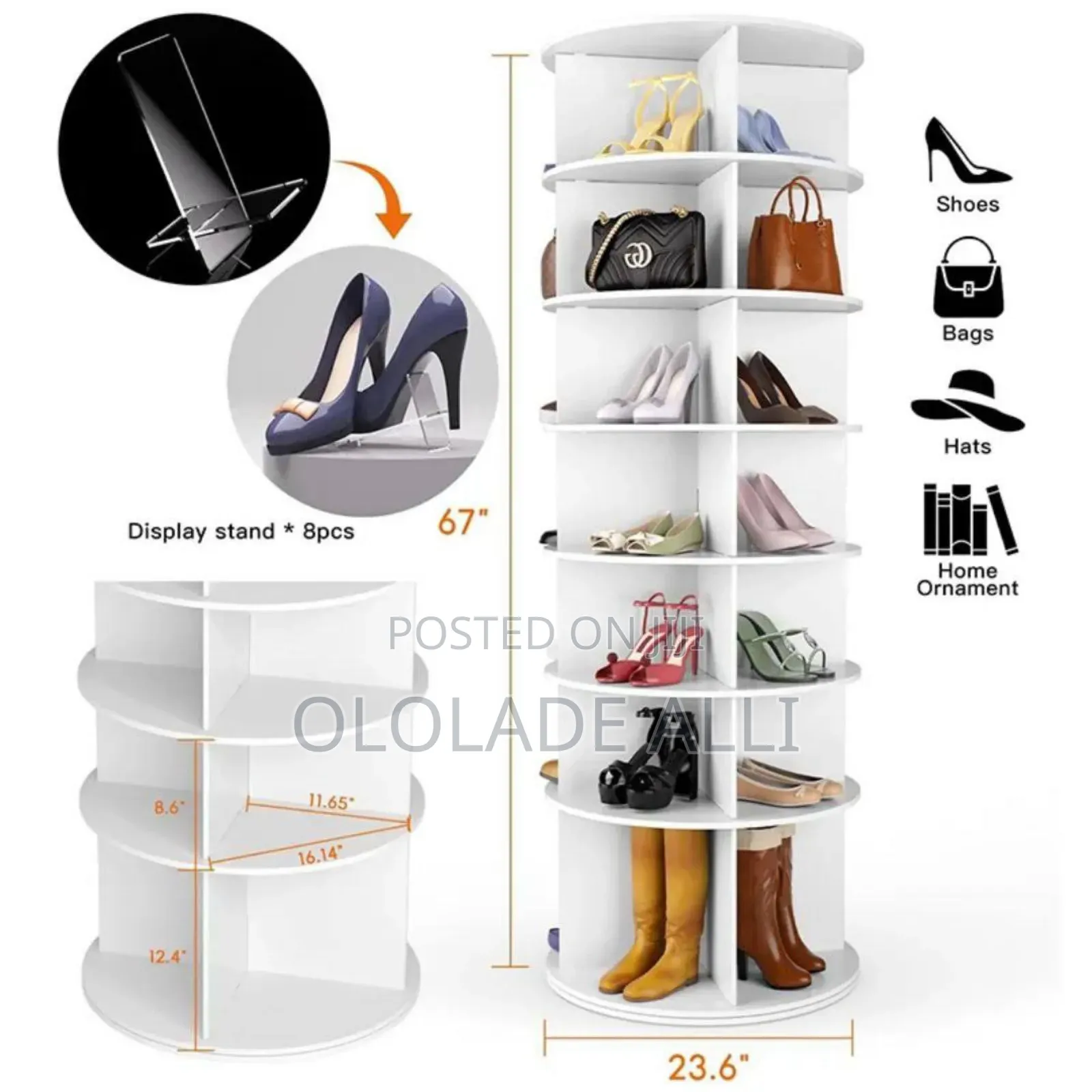 Rotating Shoe Rack