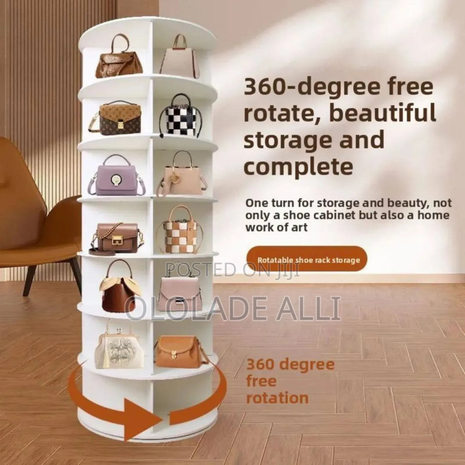 Rotating Shoe Rack