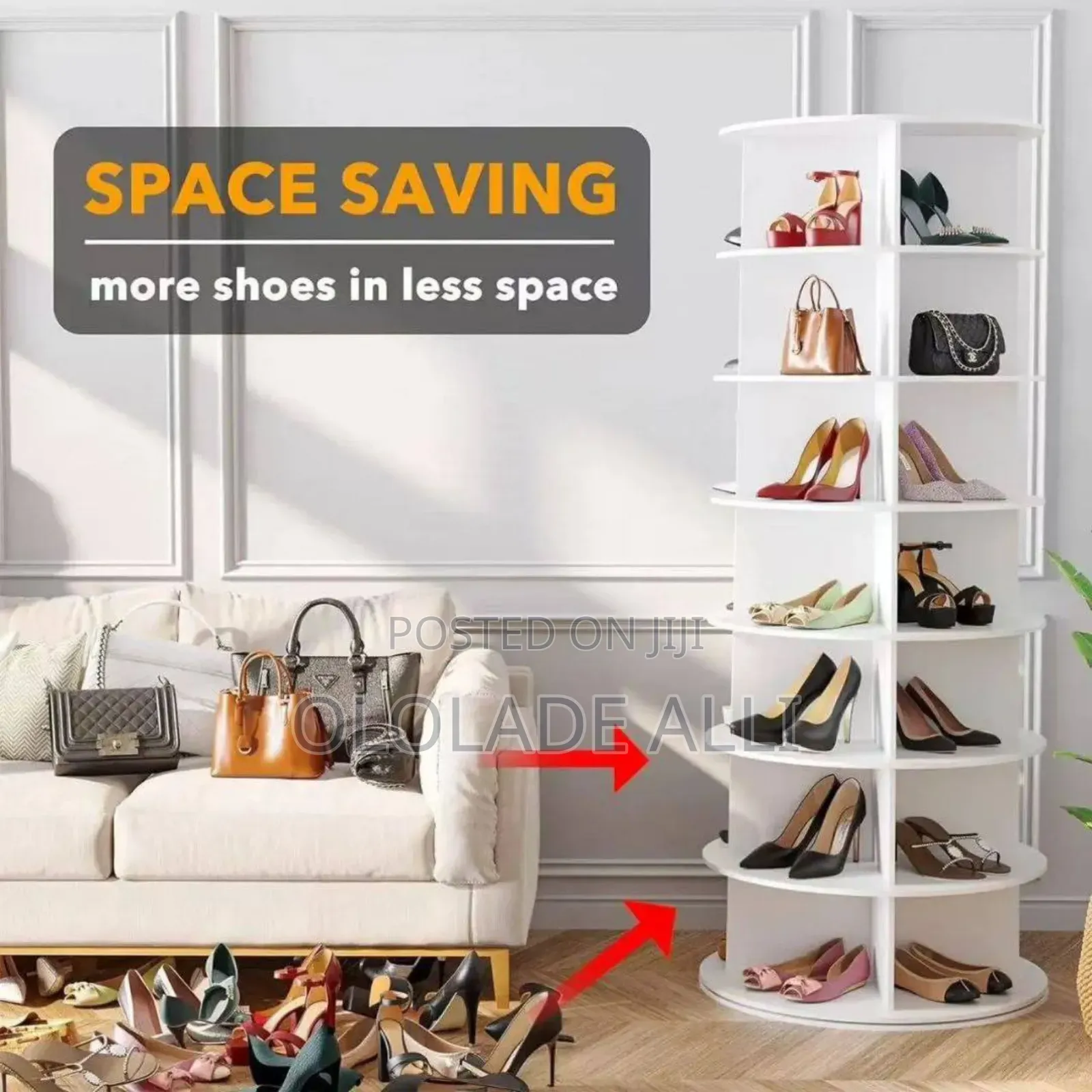 Rotating Shoe Rack