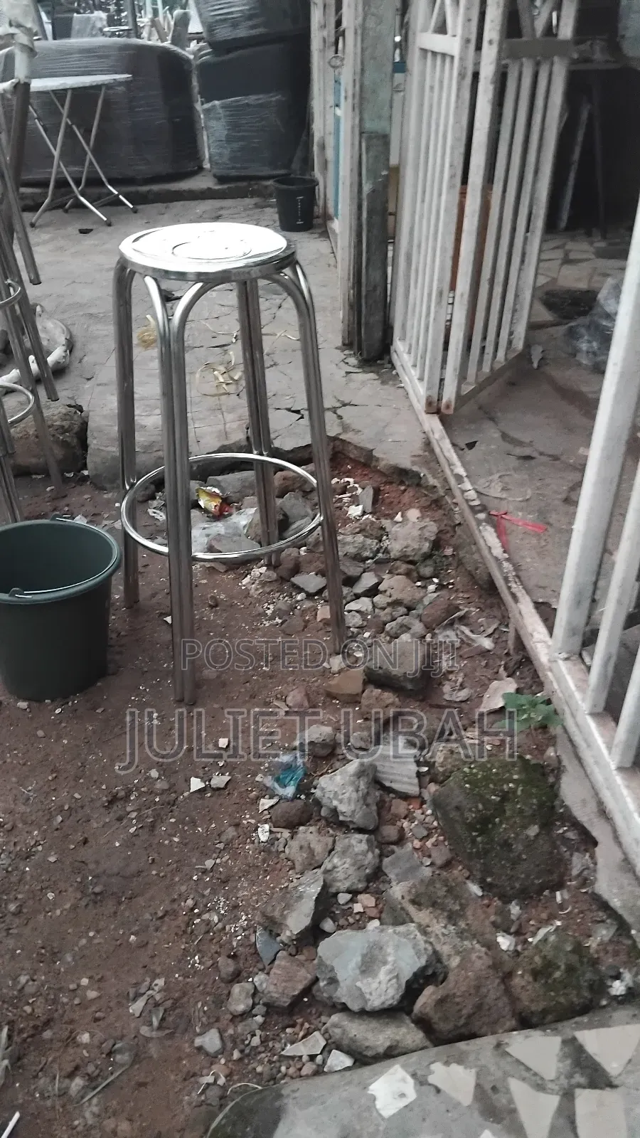 Stainless High Stool