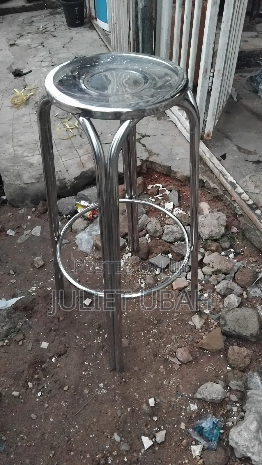 Stainless High Stool