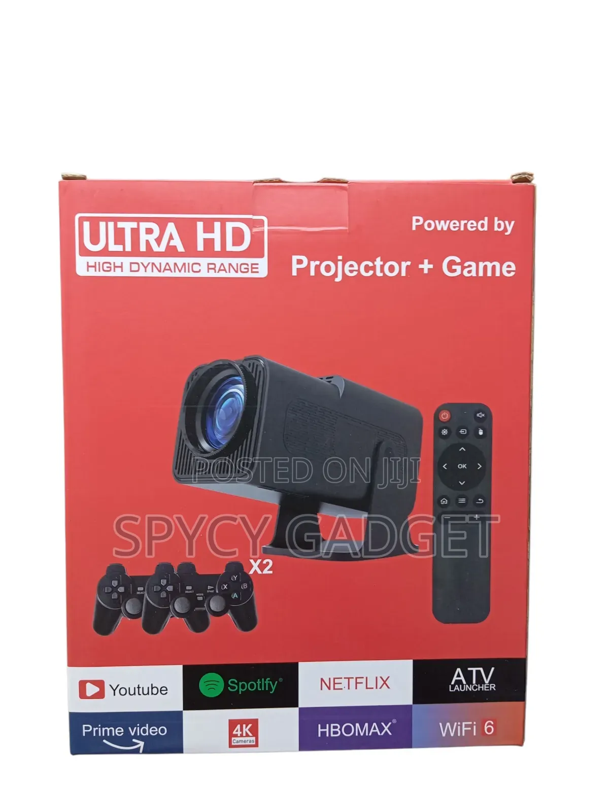Hy320 Mini Projector Ultra Hd + Game 2 Controller