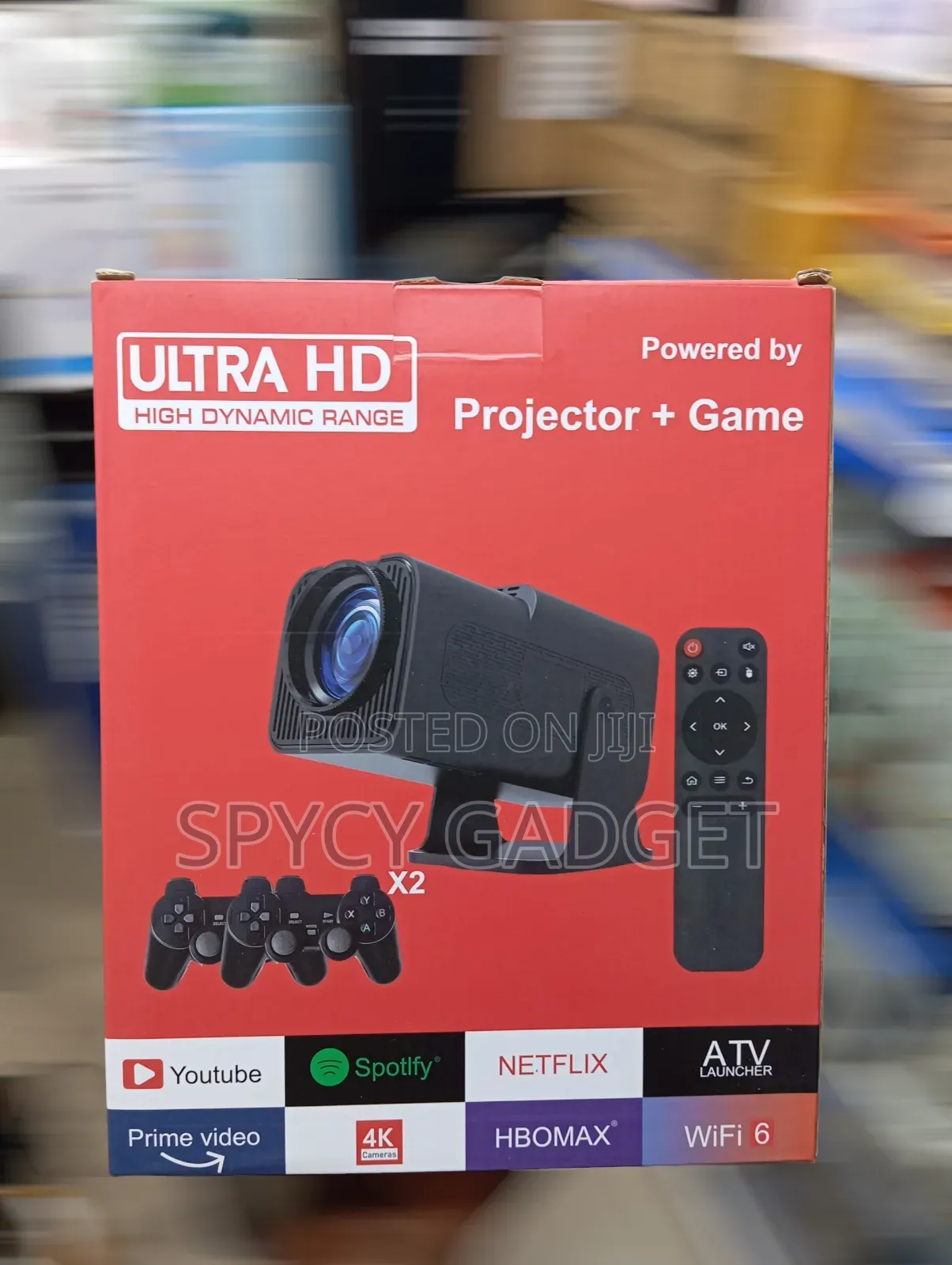 Hy320 Mini Projector Ultra Hd + Game 2 Controller