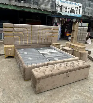 New Highly Durable Upholstery Hdf Padded Bedframe 6 By 6