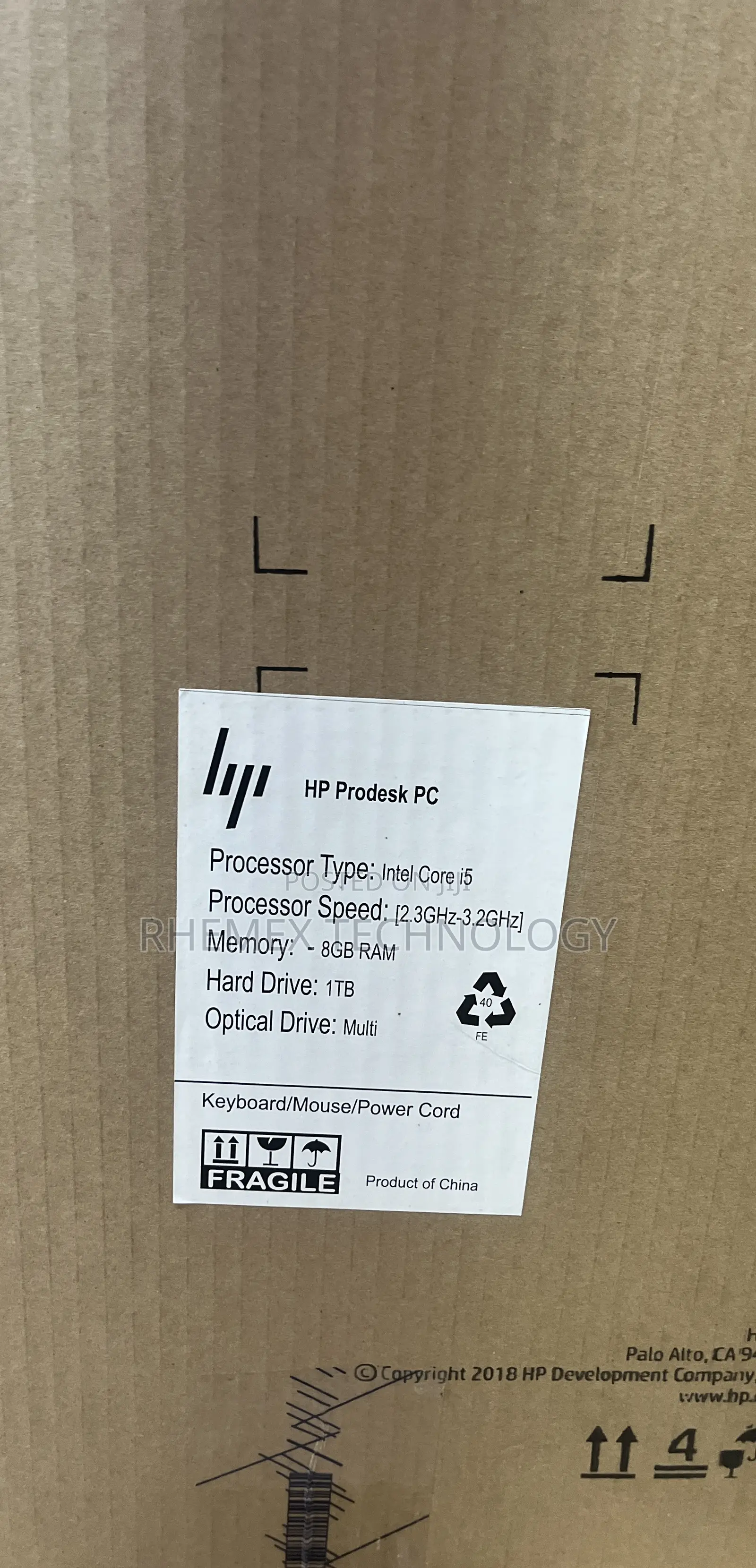 New Desktop Computer HP ProDesk 400 8GB Intel Core I5 HDD 1T