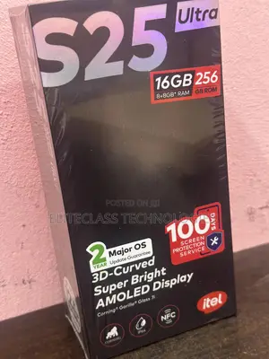 New Itel S25 Ultra 256 GB Black