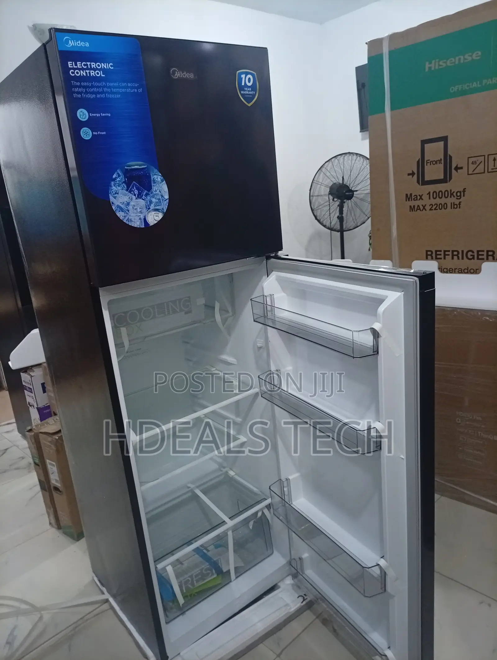 266l Midea Luxe Cool Dual Door Refrigerator