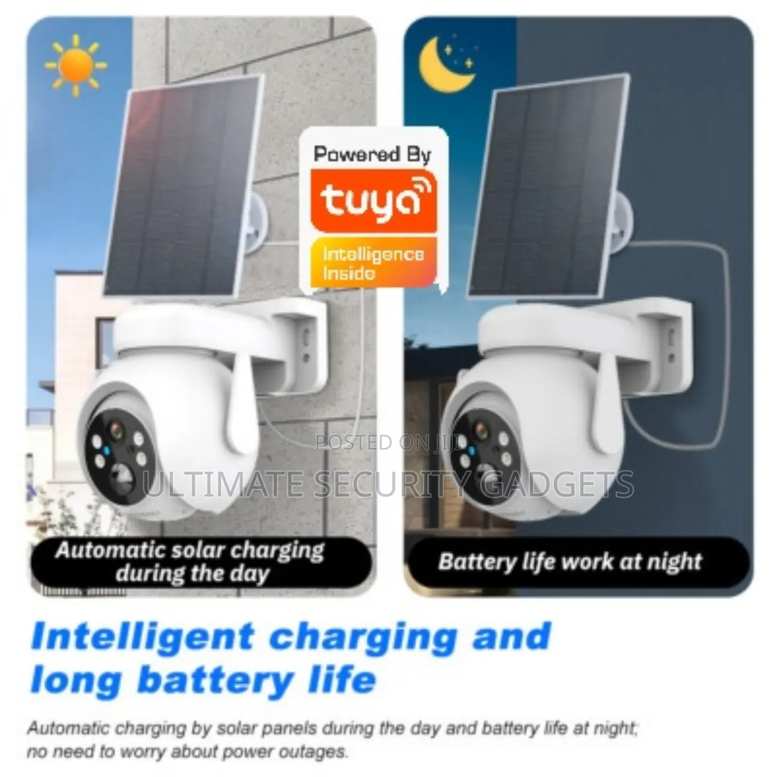 Wifi Tuya Smart Solar Powered Waterproof PTZ Speed Dome Camera