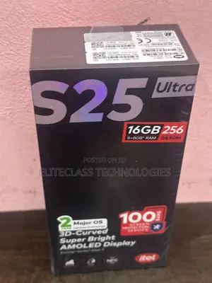 New Itel S25 Ultra 256 GB Black