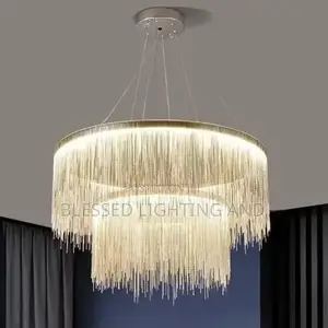 Size 600 by 400mm Beautiful Aluminum Chain Double Step Living Room Cha