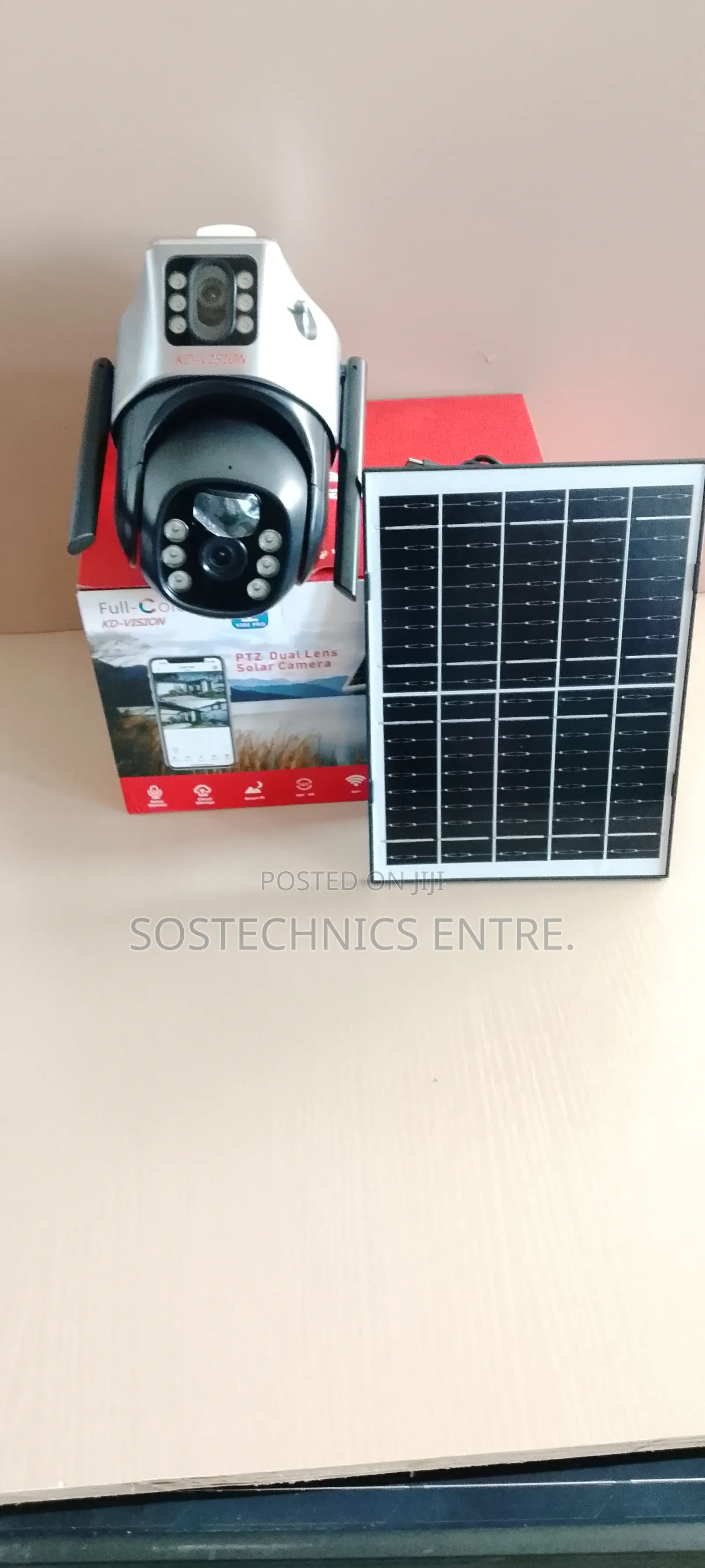 V380 Dual Lens Solar Camera