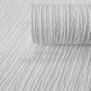 White Plain Paintable Wall Paper