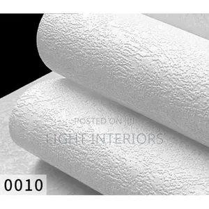 White Plain Paintable Wall Paper