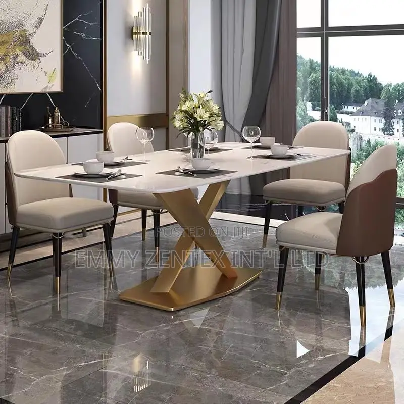 High Quality Foreign Marble Dining Set