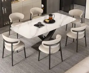 High Quality Dining Tables With Marble Top and 6 Chairs
