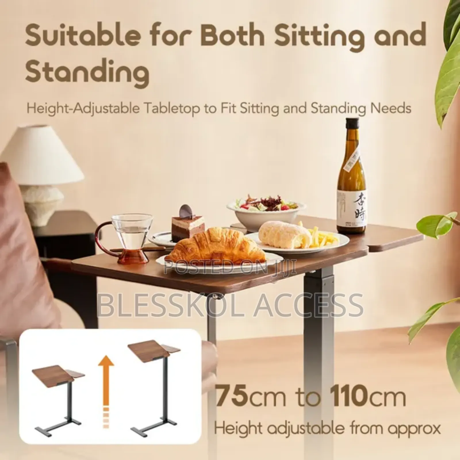 Oraimo Flexinest Mobile Telescoping Tilt-Adjustable Partition Desk