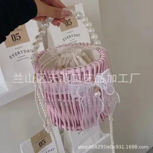 Beaded Woven Beach Bag