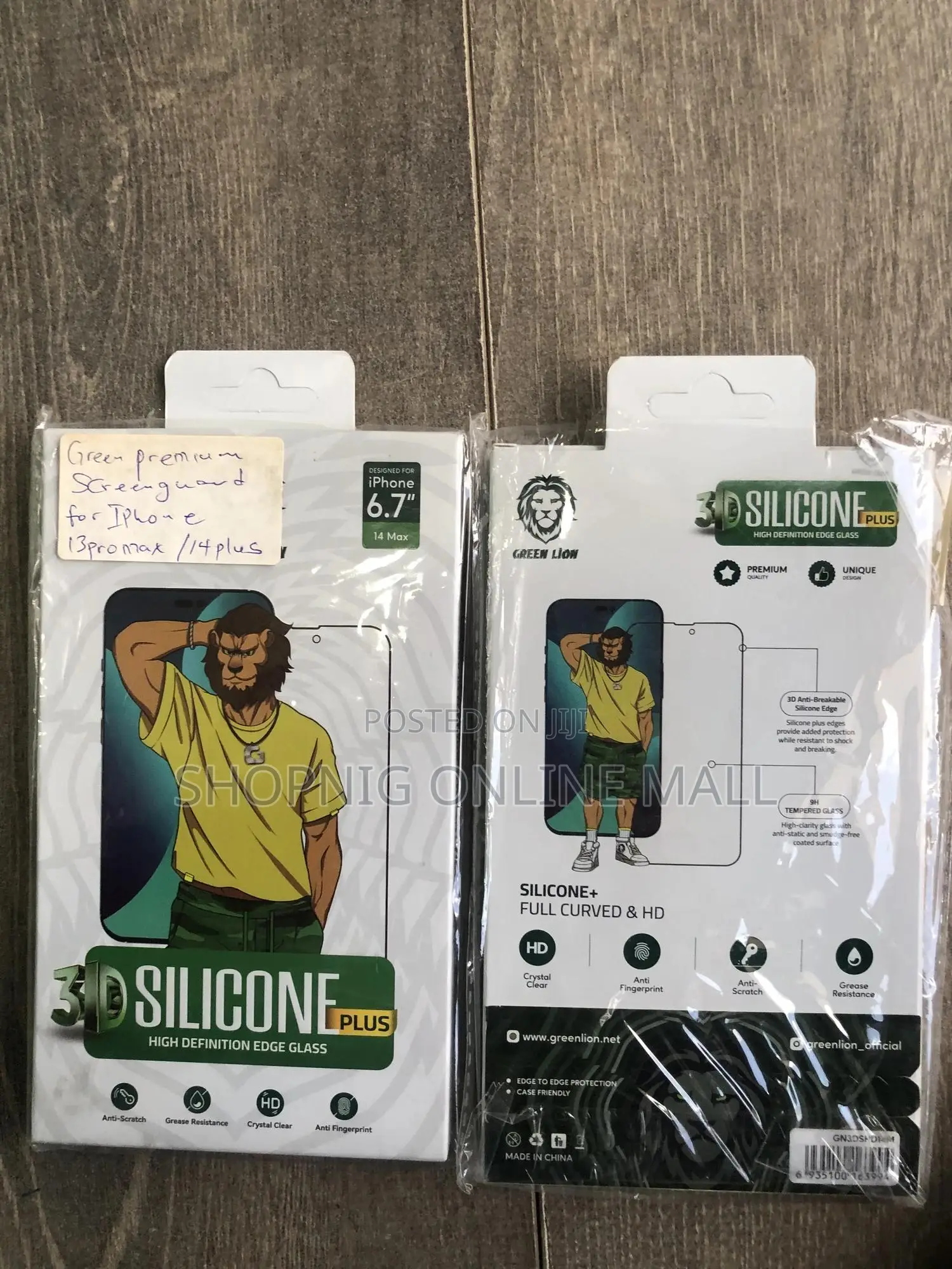 Green Premium Screenguard for iPhone 13pro Max / 14plus