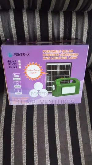 Portable Solar Powered and Charging and Lighting Lamp