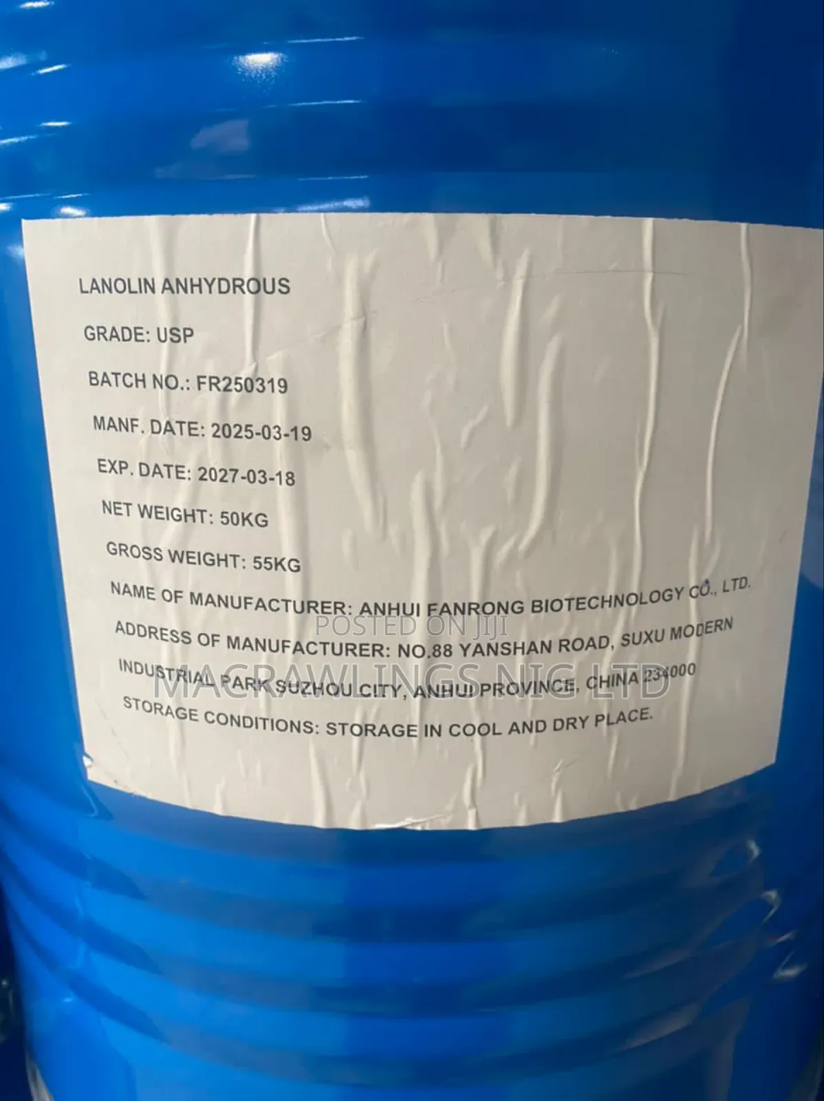 Lanolin Anhydrous