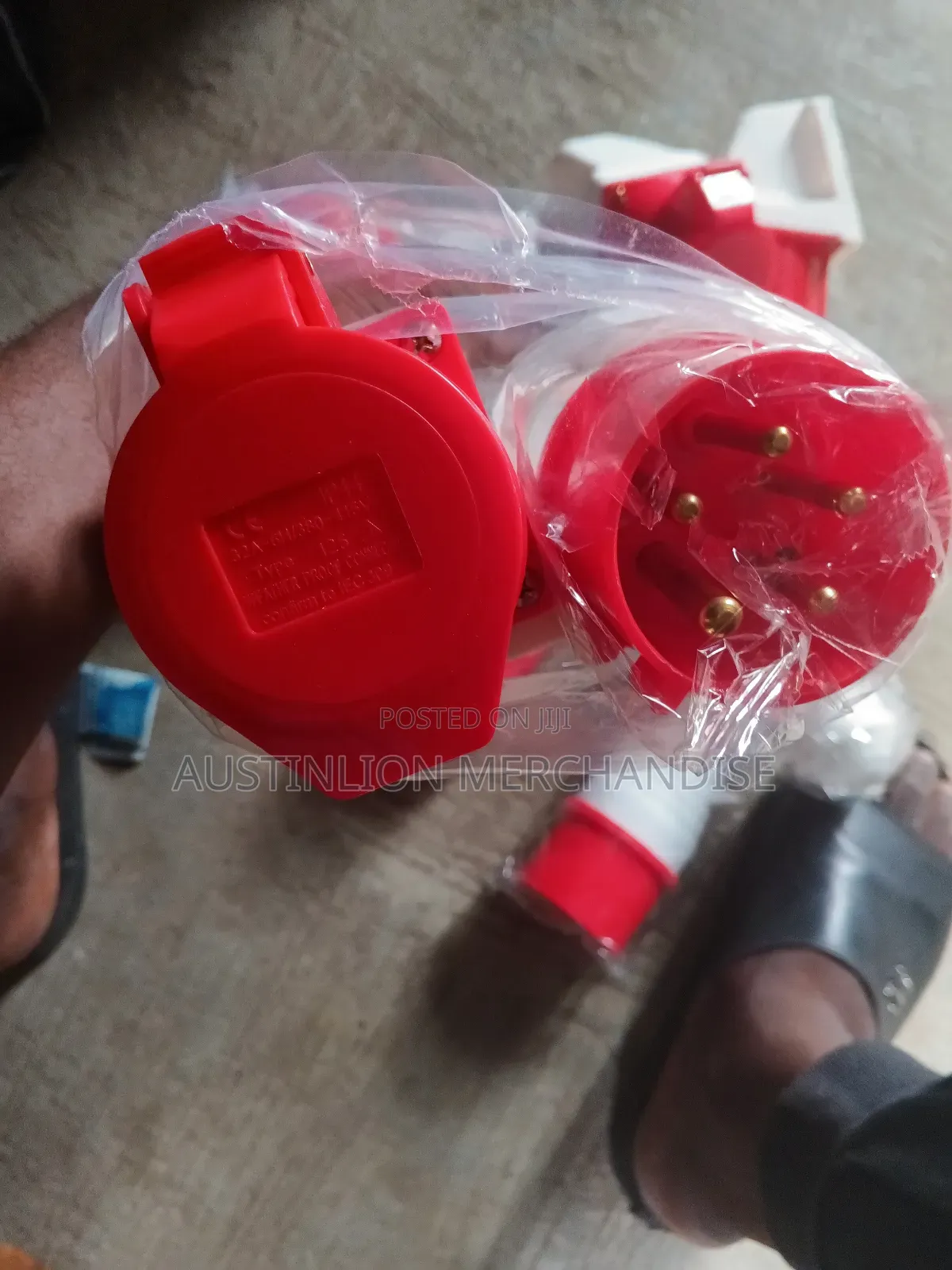 33amps 5pin Industrial Socket Complete
