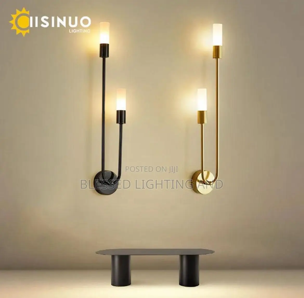 Modern Led 2in1 Black and Gold Wall Light for Bedroom Bedside Wall Lig