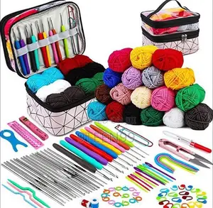 Complete Crochet Hook Set for Beginners With Yarn