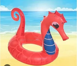 Inflatable Seahorse Swimming Pool Float / Swim Ring