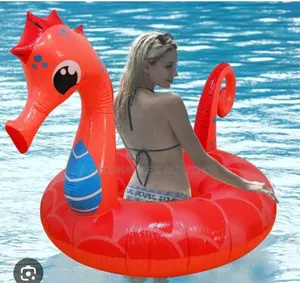 Inflatable Seahorse Swimming Pool Float / Swim Ring