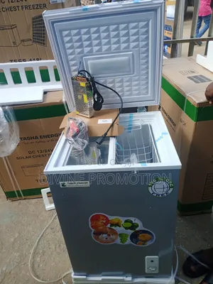 105 Liters Tasha Energy Solar Chest Freezer, Silver Color