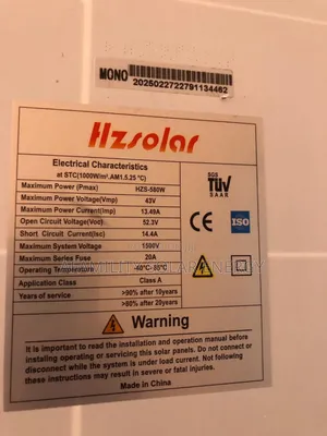 580w Hz Solar Panel