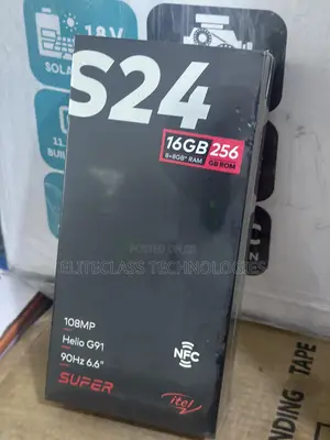 New Itel S24 256 GB Black