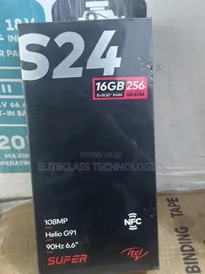 New Itel S24 256 GB Black