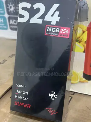 New Itel S24 256 GB Black