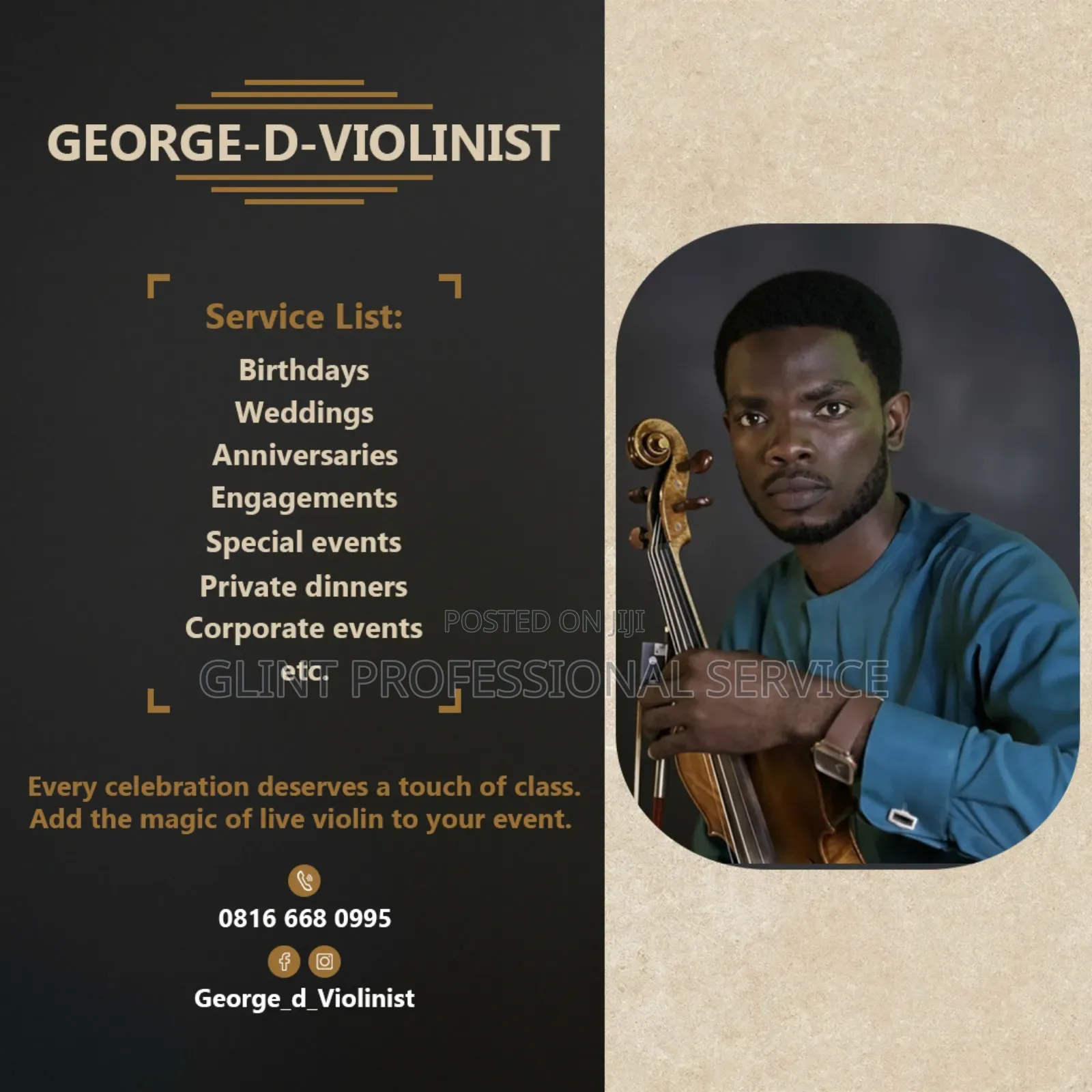 Wedding Proposal and Dinner Violinist