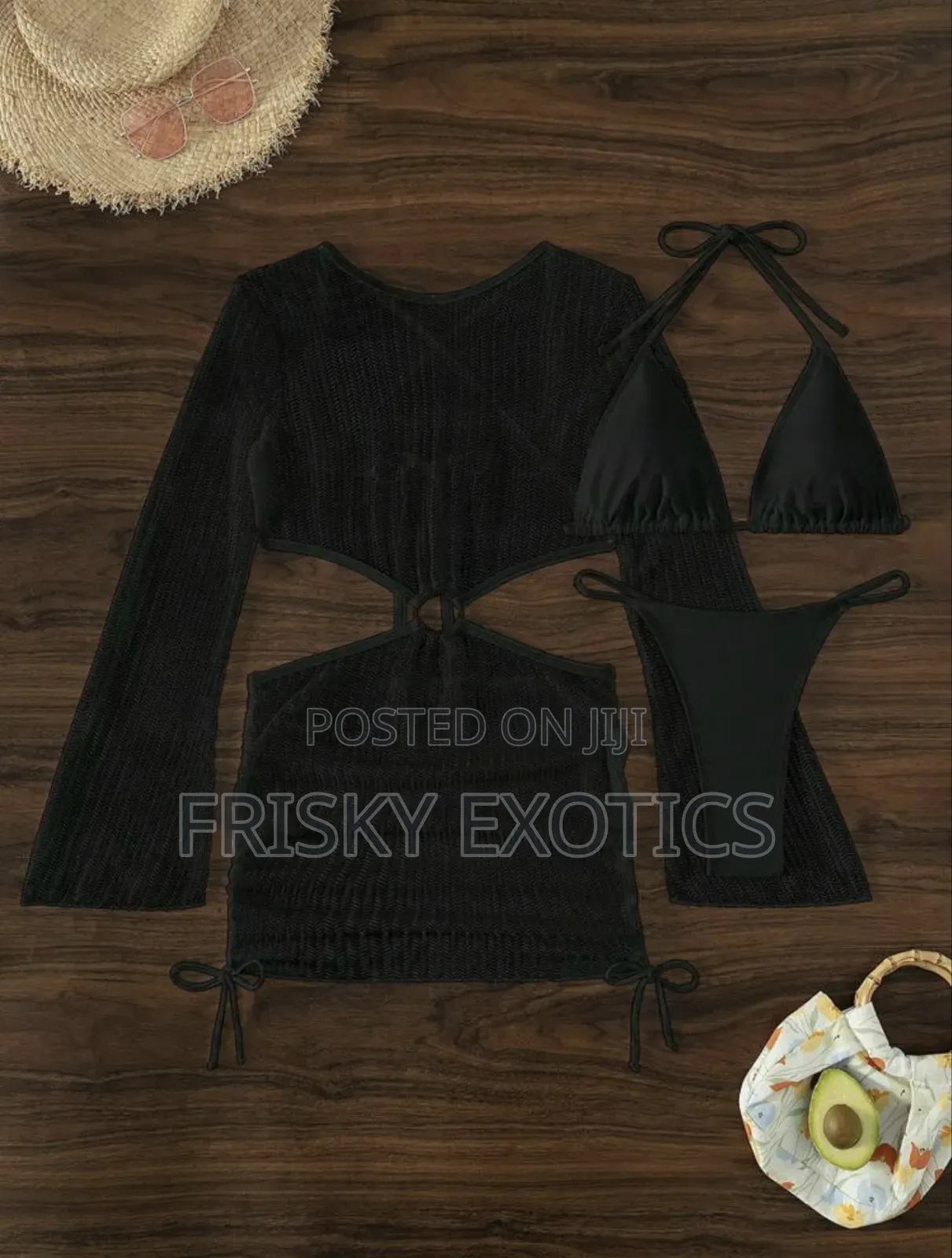 3pcs Bikini Beach Wear With Full Cover