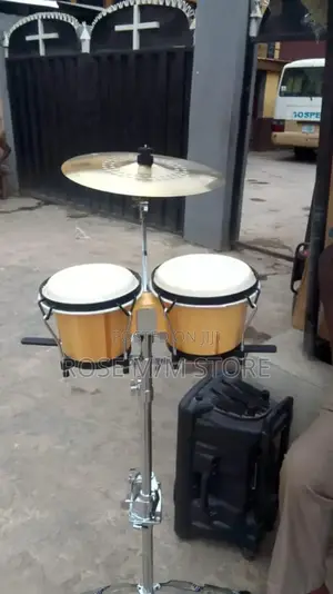 Small Bongo Complete Set With Cymbal
