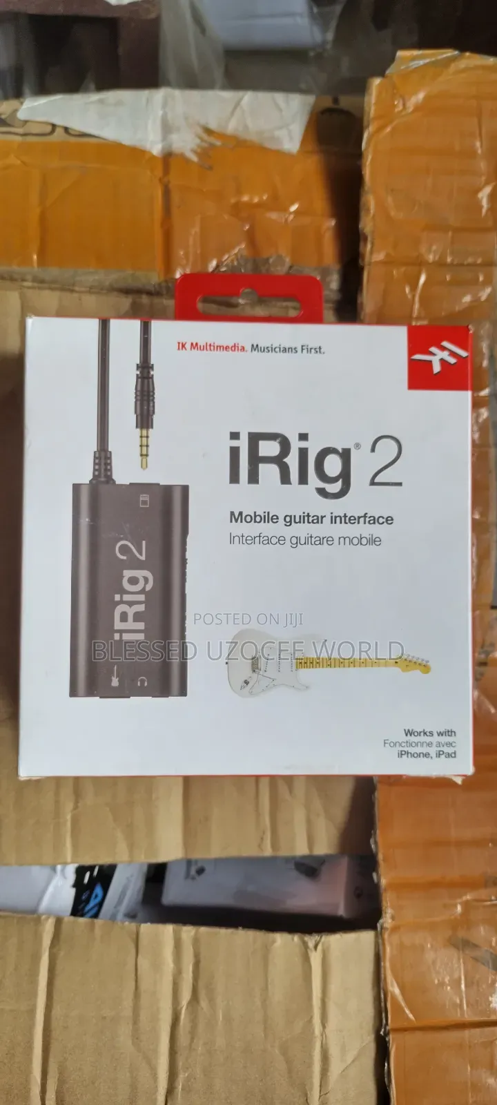 Irig 2 Mobile Guitar Interface Device Works With iPhone, iPad,Apps Etc
