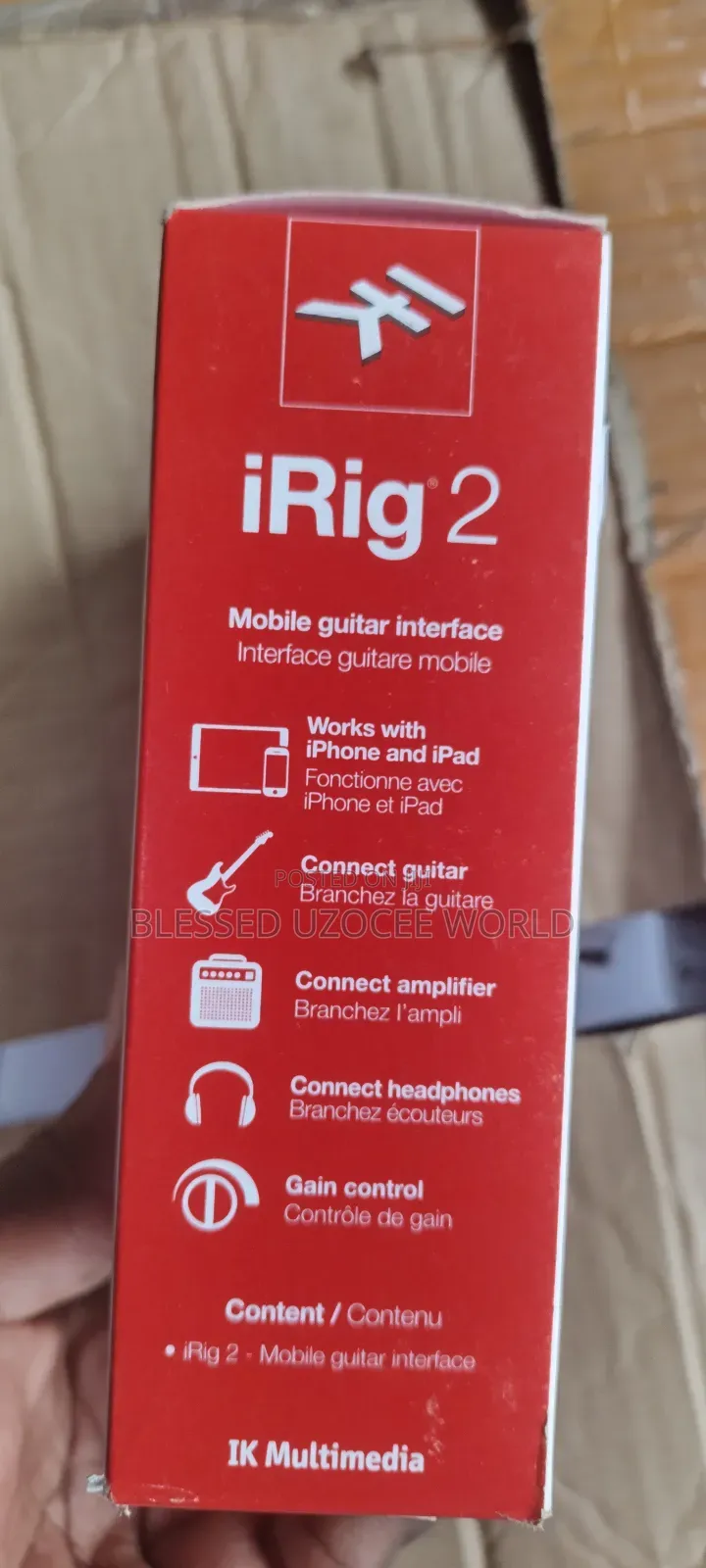 Irig 2 Mobile Guitar Interface Device Works With iPhone, iPad,Apps Etc