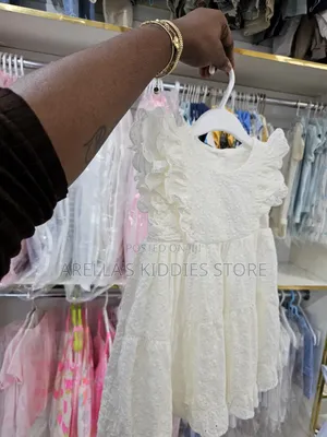 H M Frilled Broderie Anglaise Dress