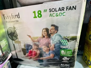 Brand New Twyford 18" Rechargeable Fan With Warranty Sign