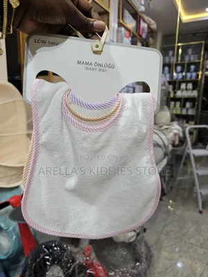 Baby Bibs With Stripe Piping Trim 3 Pack