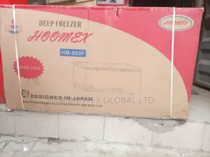 Brand New Hoomex Double Door Freezer With Warranty Sign
