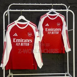 Original Top Quality Arsenal Official 25/26 Home Long Sleeves Jersey