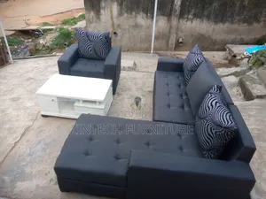 Affordable L Shape Sofas With a Single Seater and Center Table
