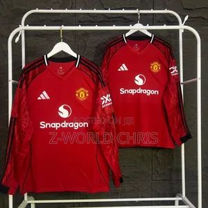 Original Quality Manchester United Official Home Long Sleeves Jersey
