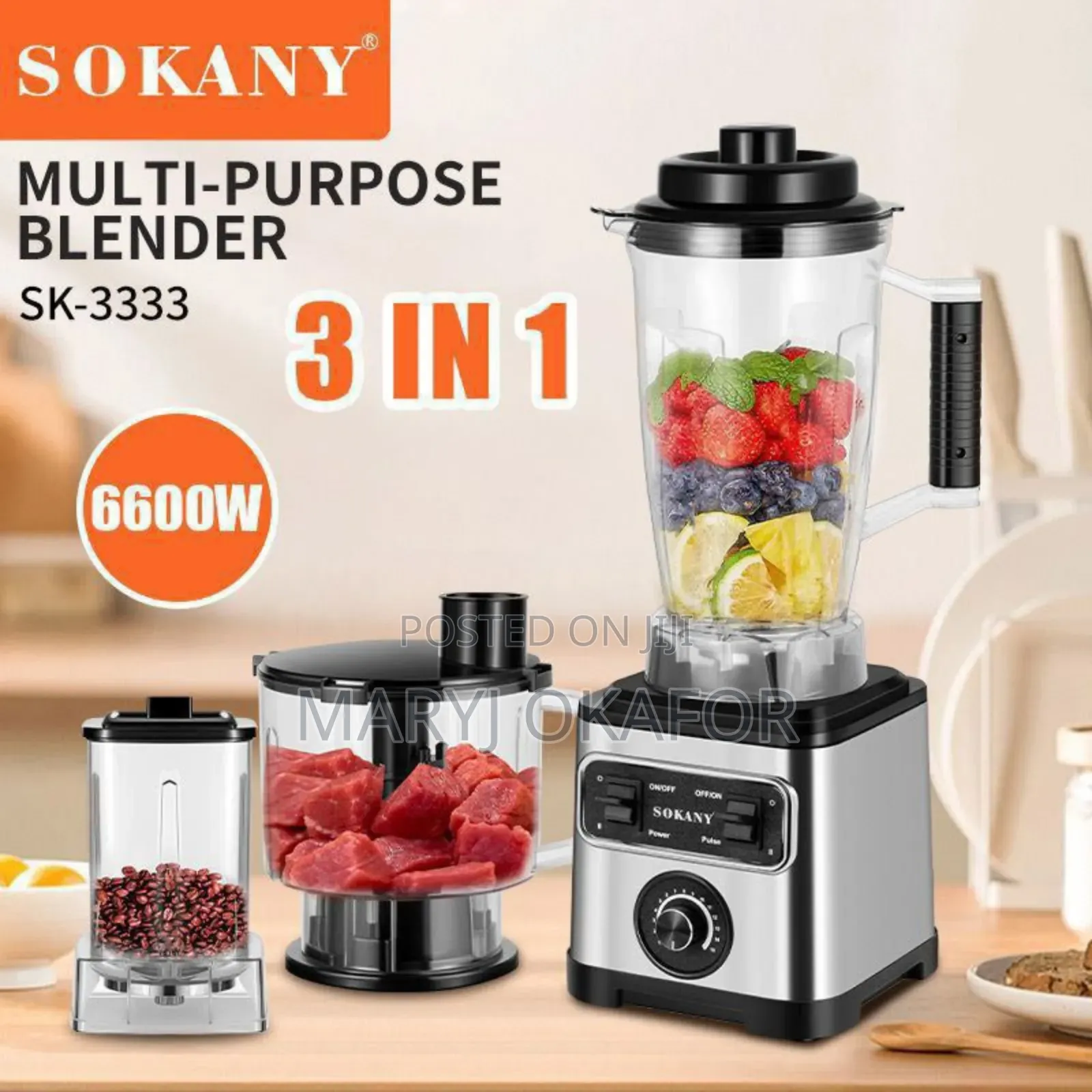Sokany 3 in 1 Blender