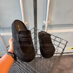 Cop the Wrapped Suede Open Back Loafers