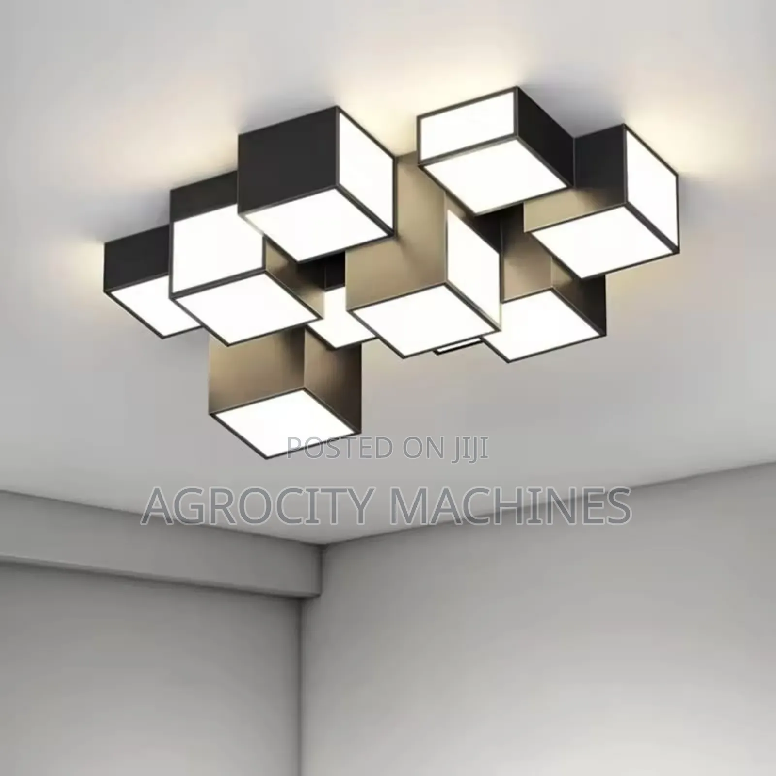 Cubic Square Led Flush Mount Ceiling Light.