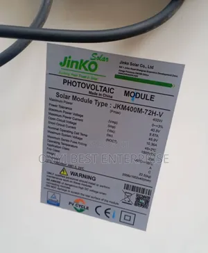Jinko Solar Panels 400watts Half Cut